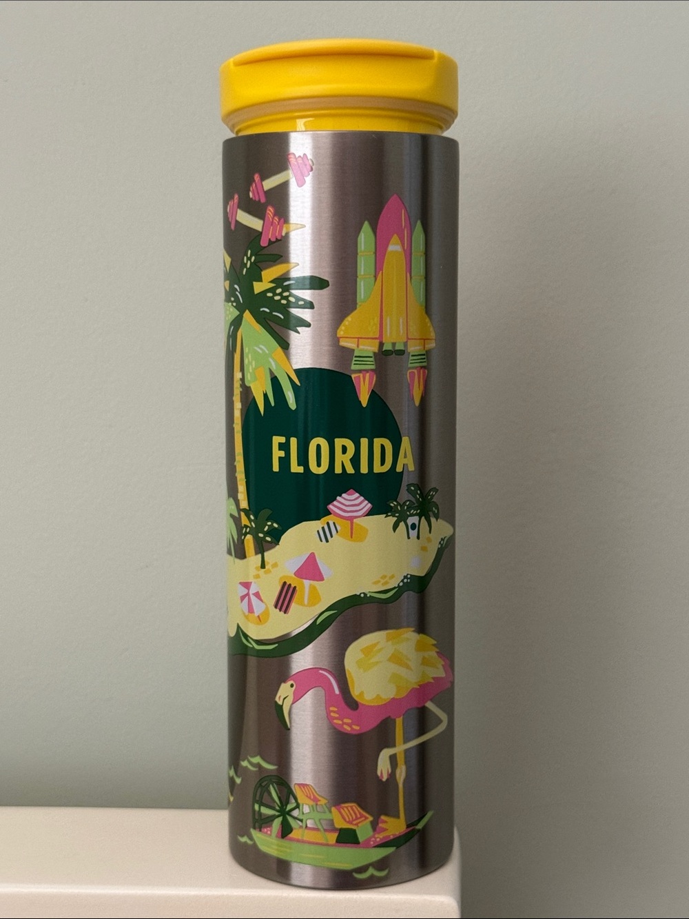 Starbucks Discovery Series Stainless Tumbler with Yellow Lid